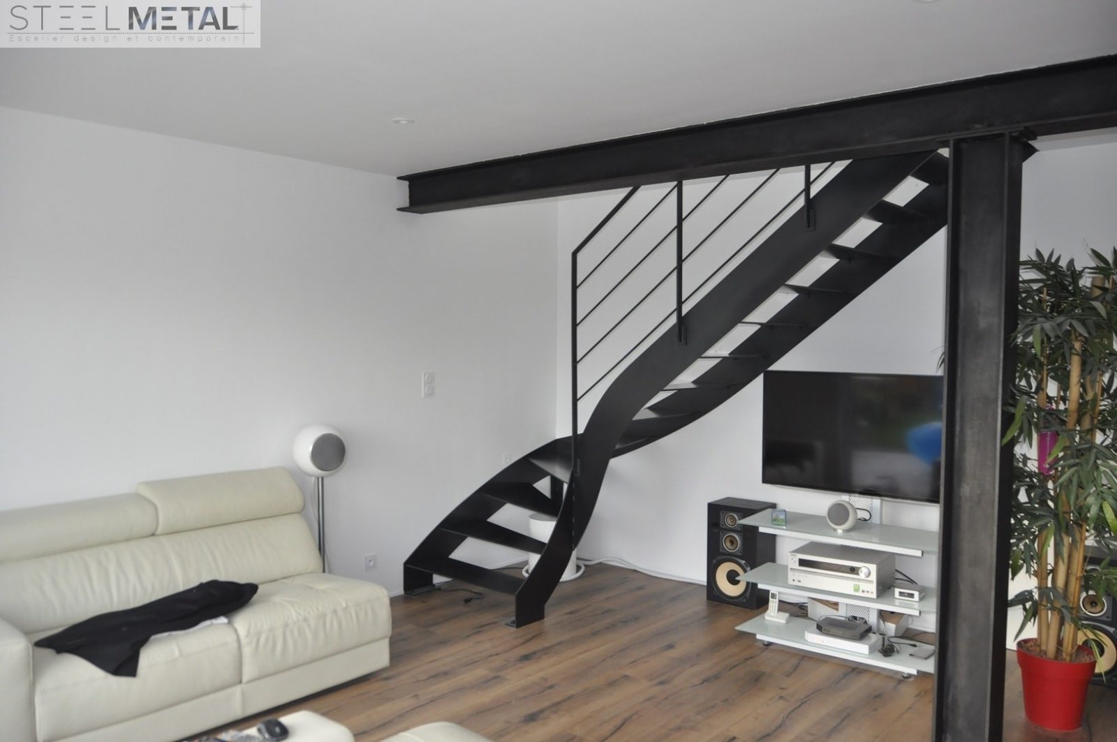 escalier steel metal