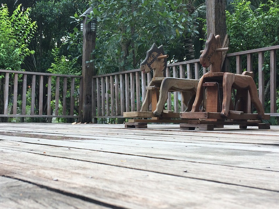 terrasse bois sur pilotis
