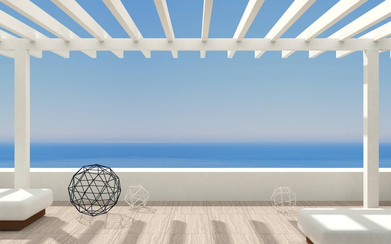 terrasse carrelée 