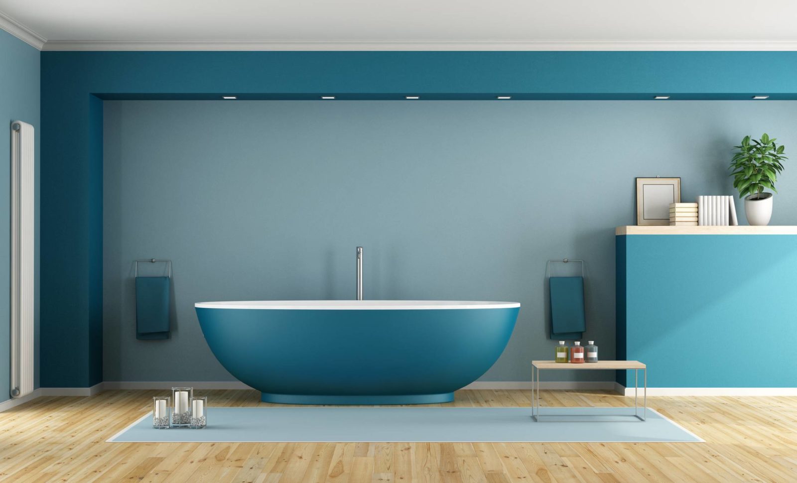 salle de bains carrelage baignoire