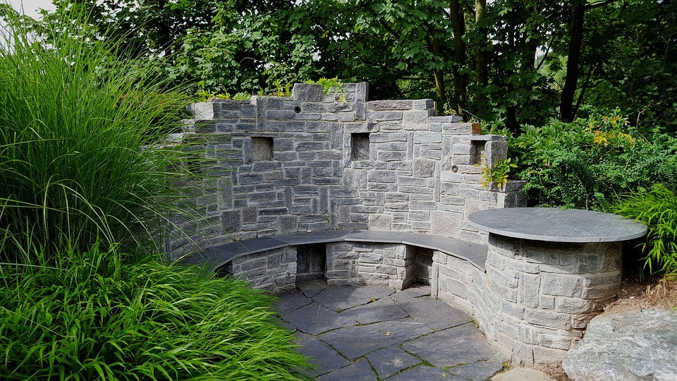 aménagement jardin ardoise