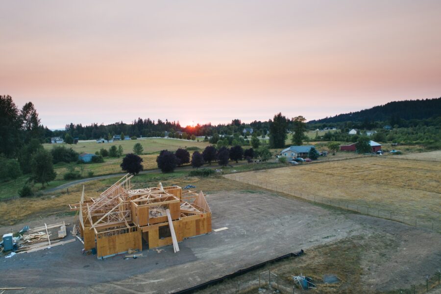 chantier construction maison