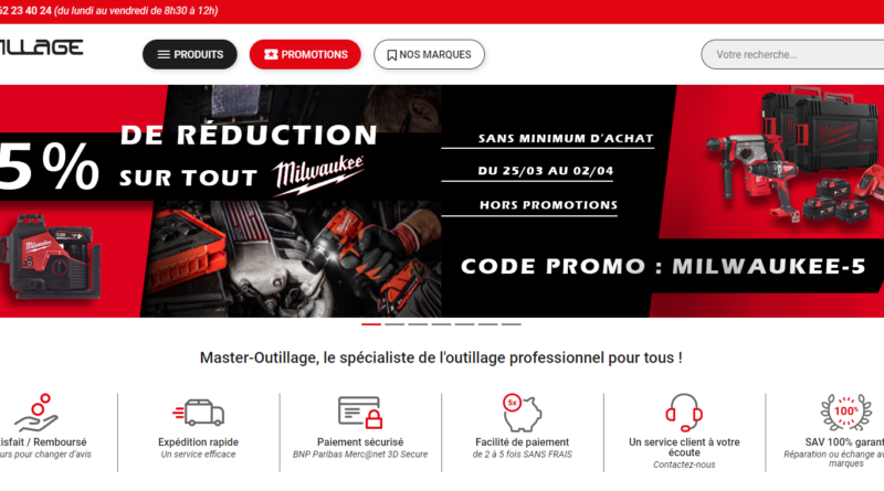 Master Outillage Code Promo