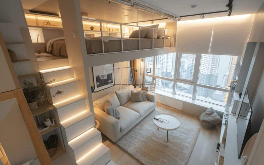Lit gain de place : solutions astucieuses pour aménager un studio et optimiser l'espace