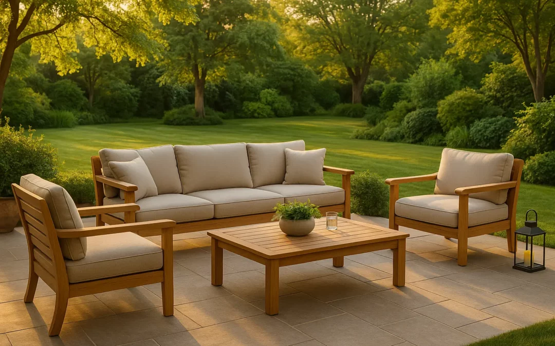 salon de jardin teck