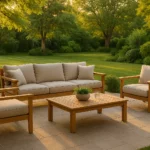 salon de jardin teck