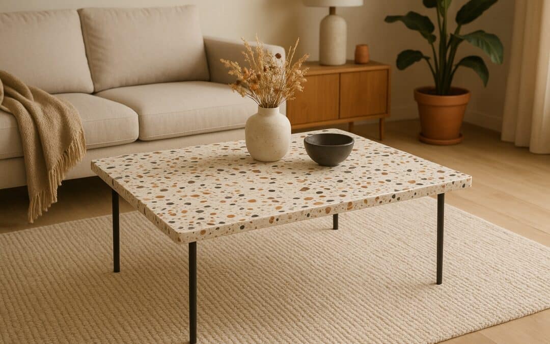 table basse terrazzo