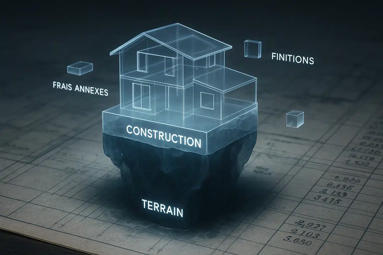 Schéma illustrant les différentes couches d'une offre de construction de maison