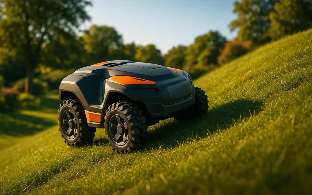 robot tondeuse terrain difficile