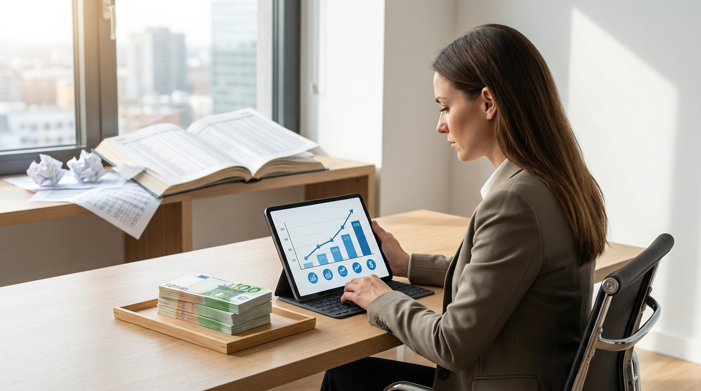 Illustration d'une stratégie financière claire pour la croissance d'entreprise et la préservation du capital