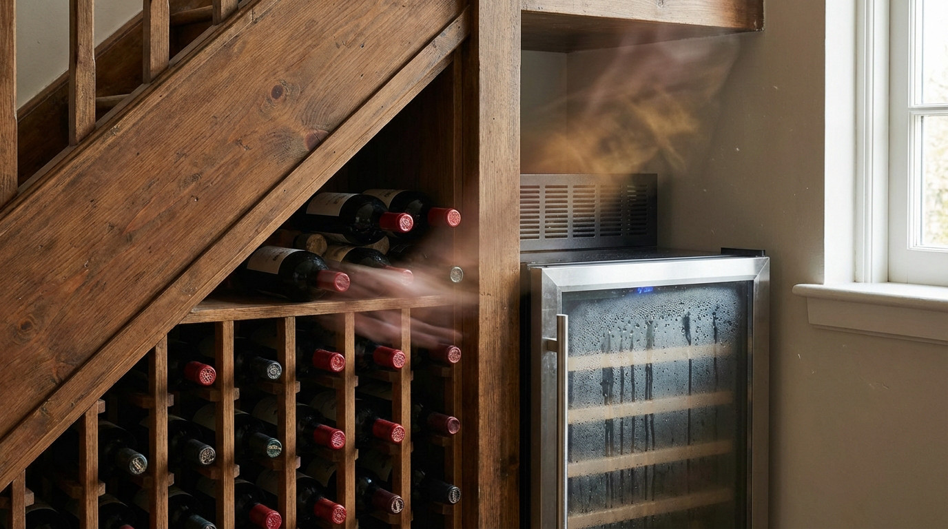 Installation cave à vin sous escalier : attention aux vibrations et à la chaleur