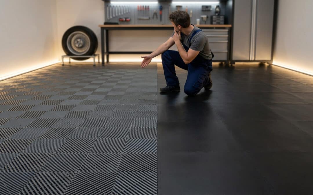 Dalles de sol pour garage : polypropylène ou PVC, comment choisir selon son usage ?