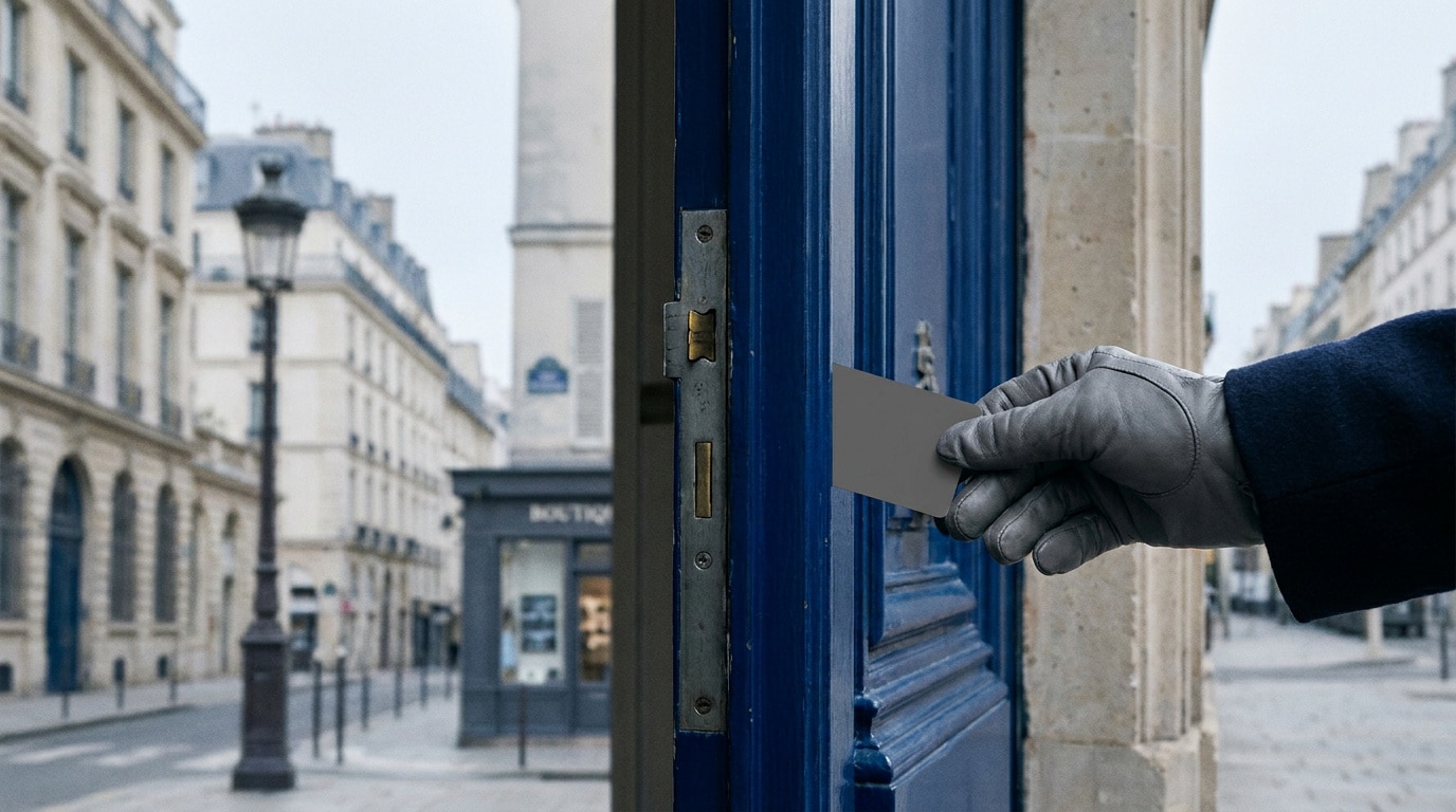Serrure de porte sécurisée à Paris avec trousseau de clés