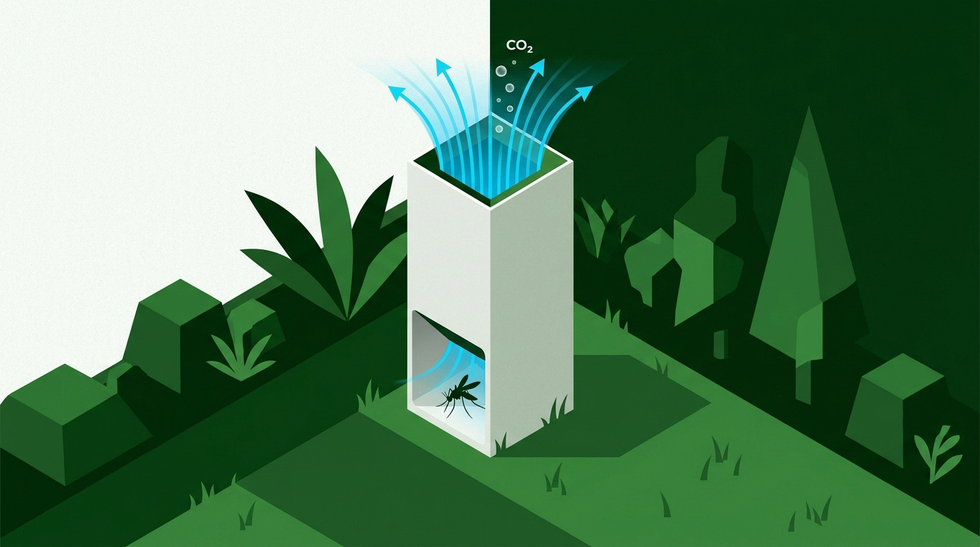 Borne anti-moustique Nomoz Pro utilisant la technologie biomimétique et le CO2